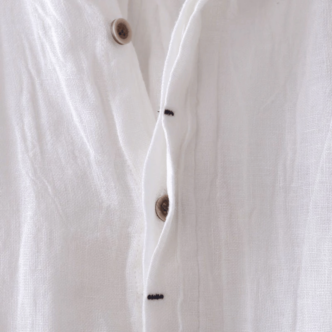 Camicia di Lino a Maniche Corte David - Eleganza Estiva per il Tuo Stile!