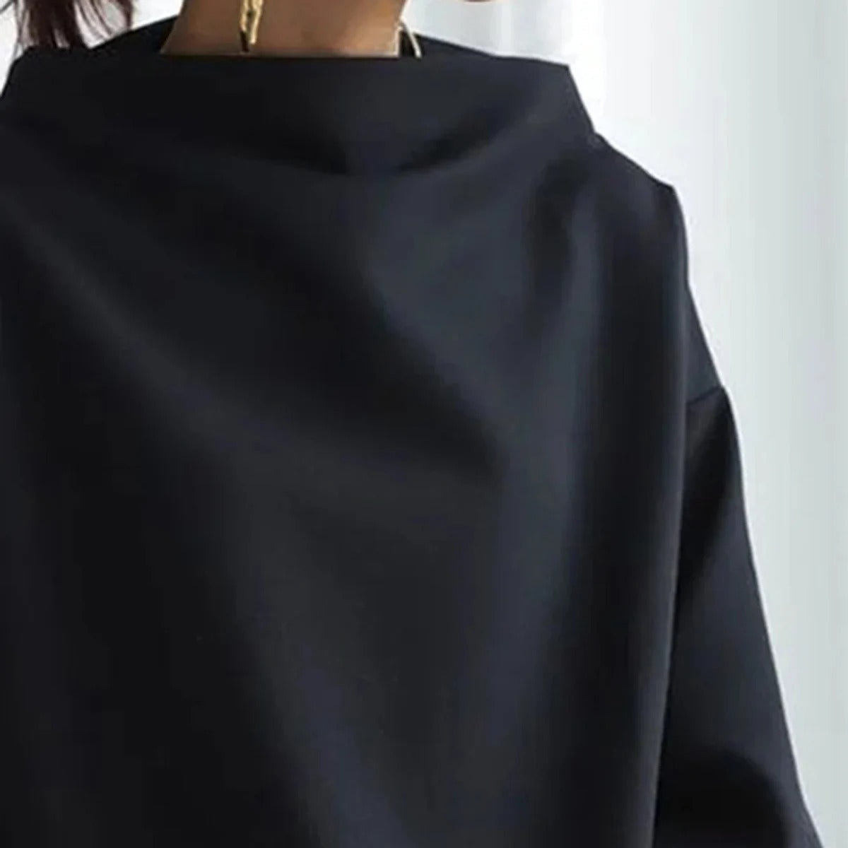Jersey Susi™ Oversize Nero - Comfort e Stile per Ogni Occasione!