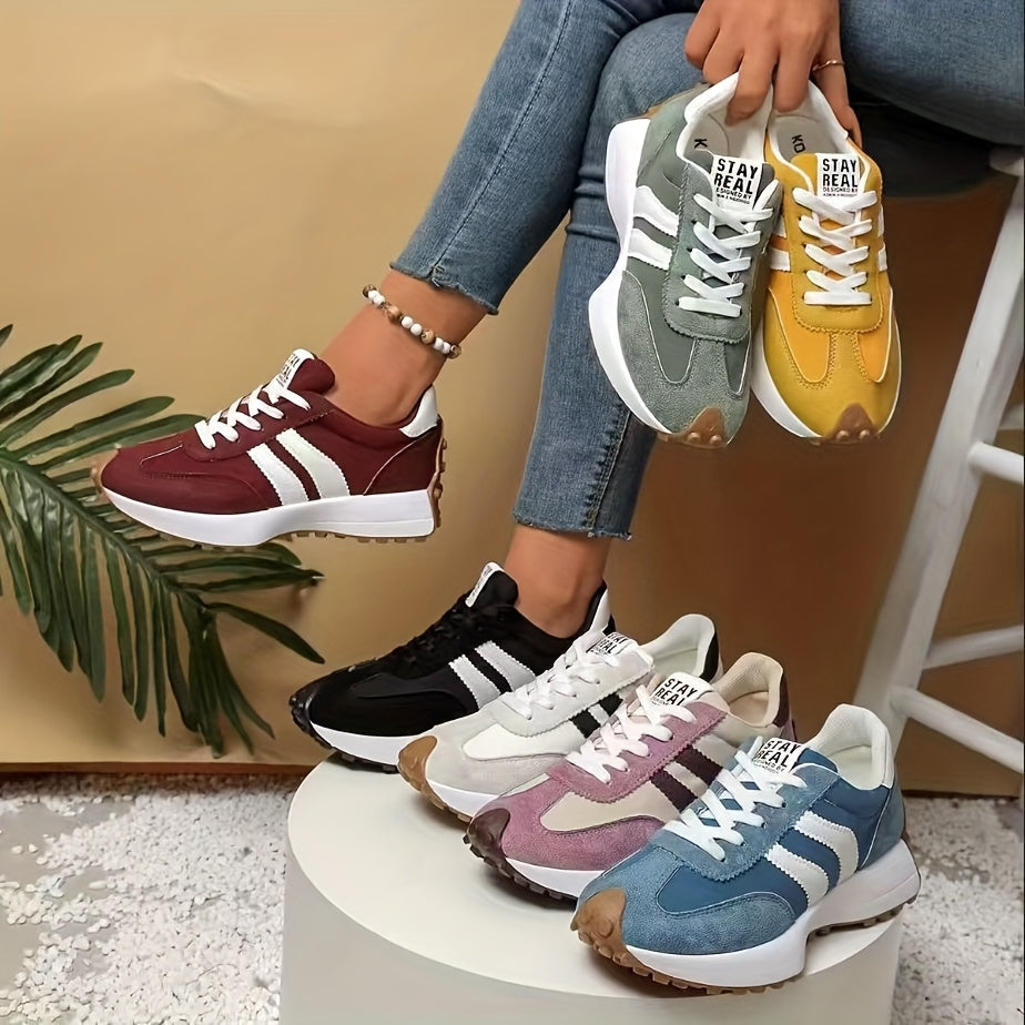 Nova – Sneakers Retro con Plateau e Suola Ammortizzata per il Massimo Comfort