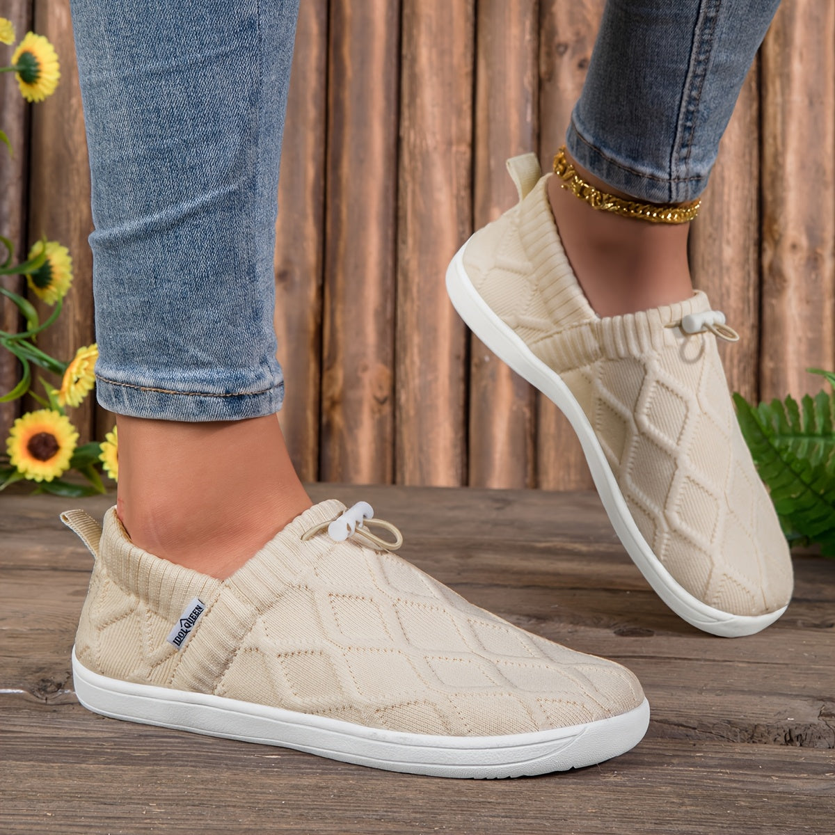 Fleur – Sneakers Barefoot con Punta Extra Larga e Suola Flessibile per Comfort Totale