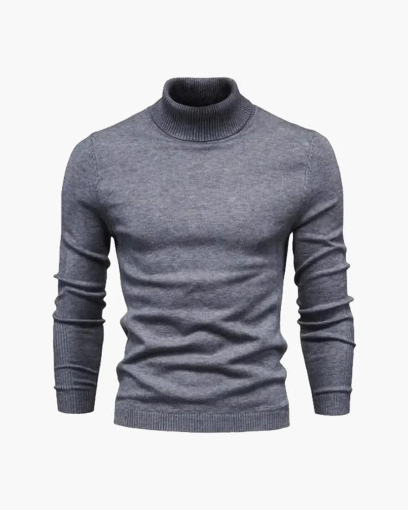 JANGSAN Maglione in Lana Merino con Collo Alto - Eleganza e Comfort per Ogni Occasione