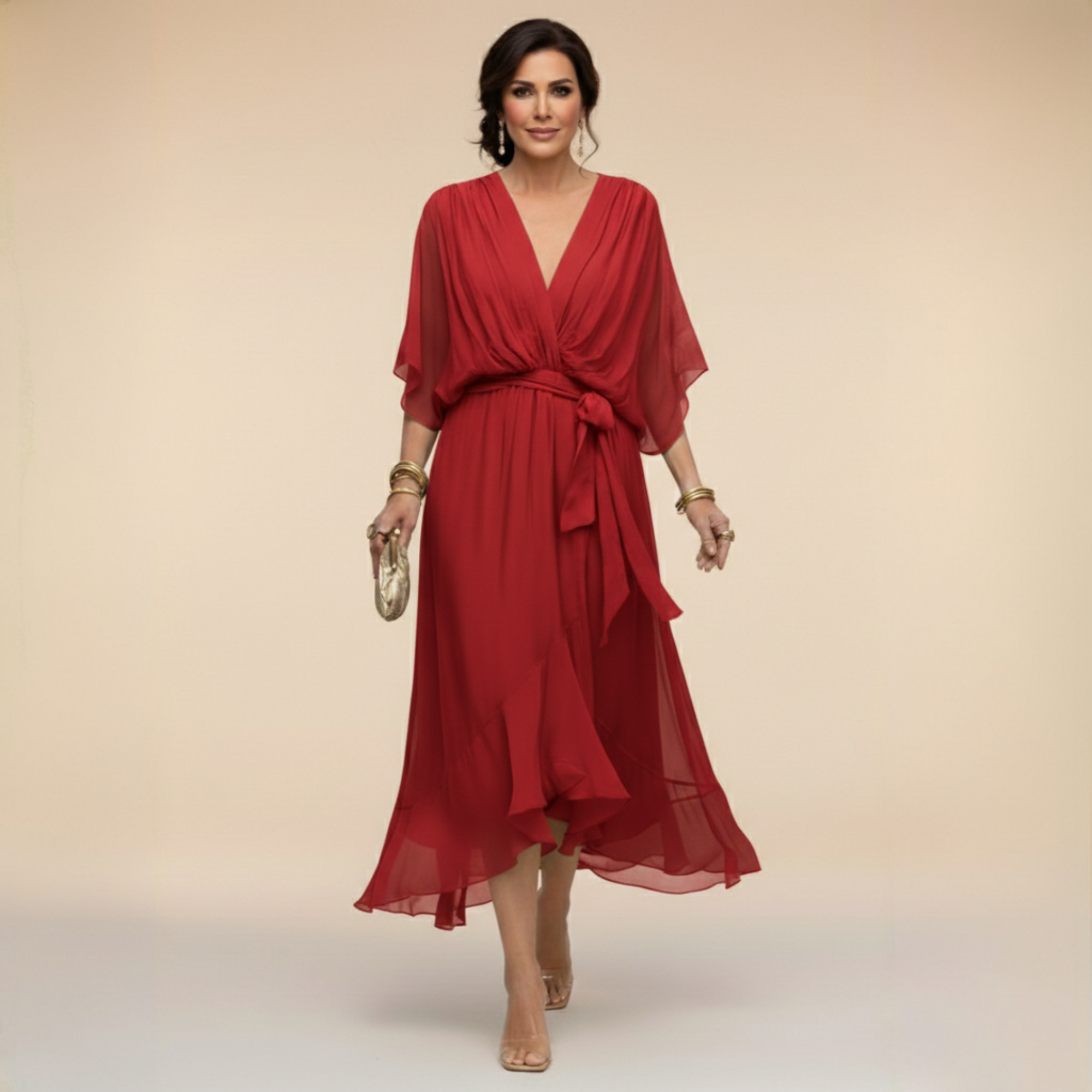 MONICA | Abito Chiffon Elegante e Leggero