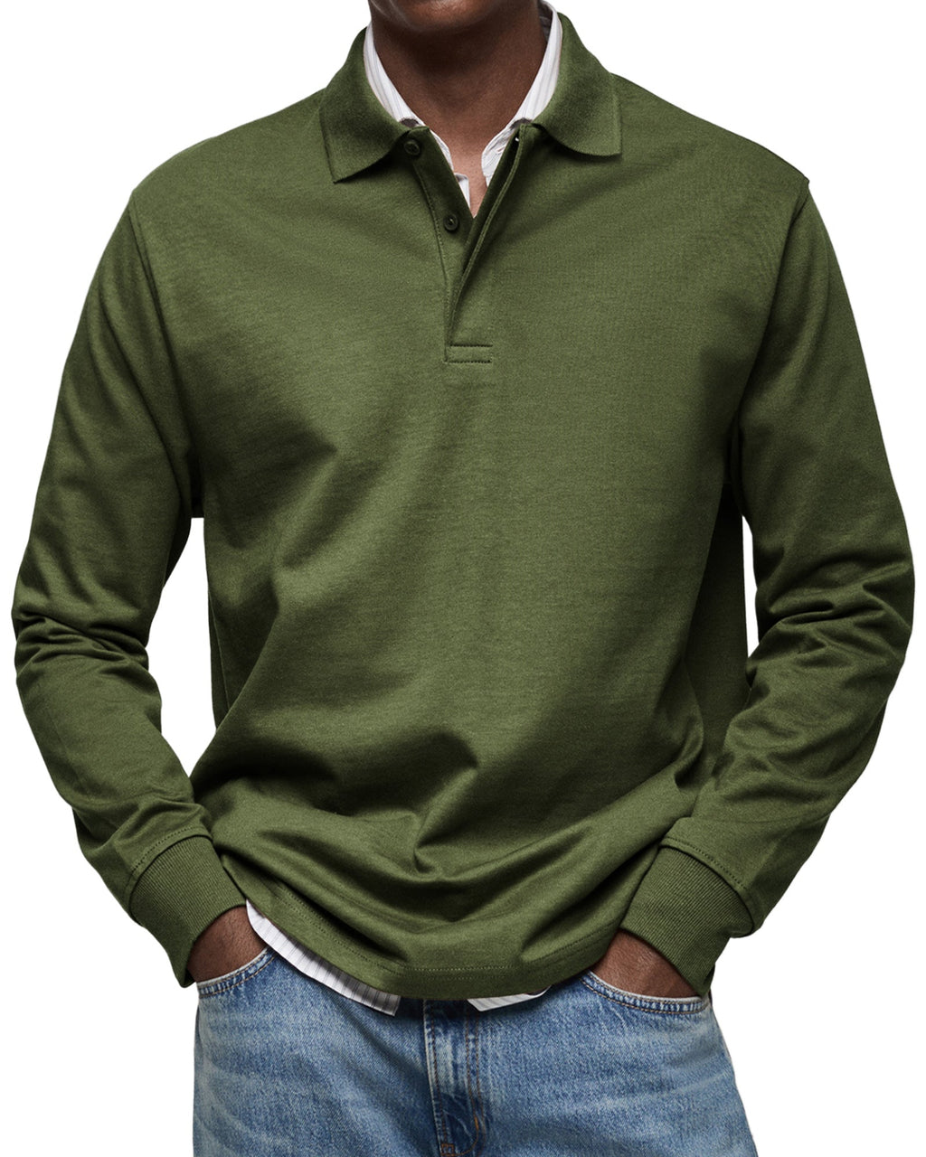 Maglietta Polo a Maniche Lunghe Alexandre Casual - Stile e Comfort per Ogni Occasione!