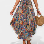 Elegante Gonna Midi Floreale a Vita Alta - Stile e Comfort per Ogni Occasione!