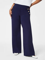 ELIZA™ | Eleganti pantaloni a gamba larga con bottoni dorati