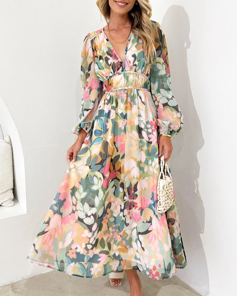 Celine | Abito Femminile Elegante con Fantasia Floreale - Stile Unico per Ogni Occasione