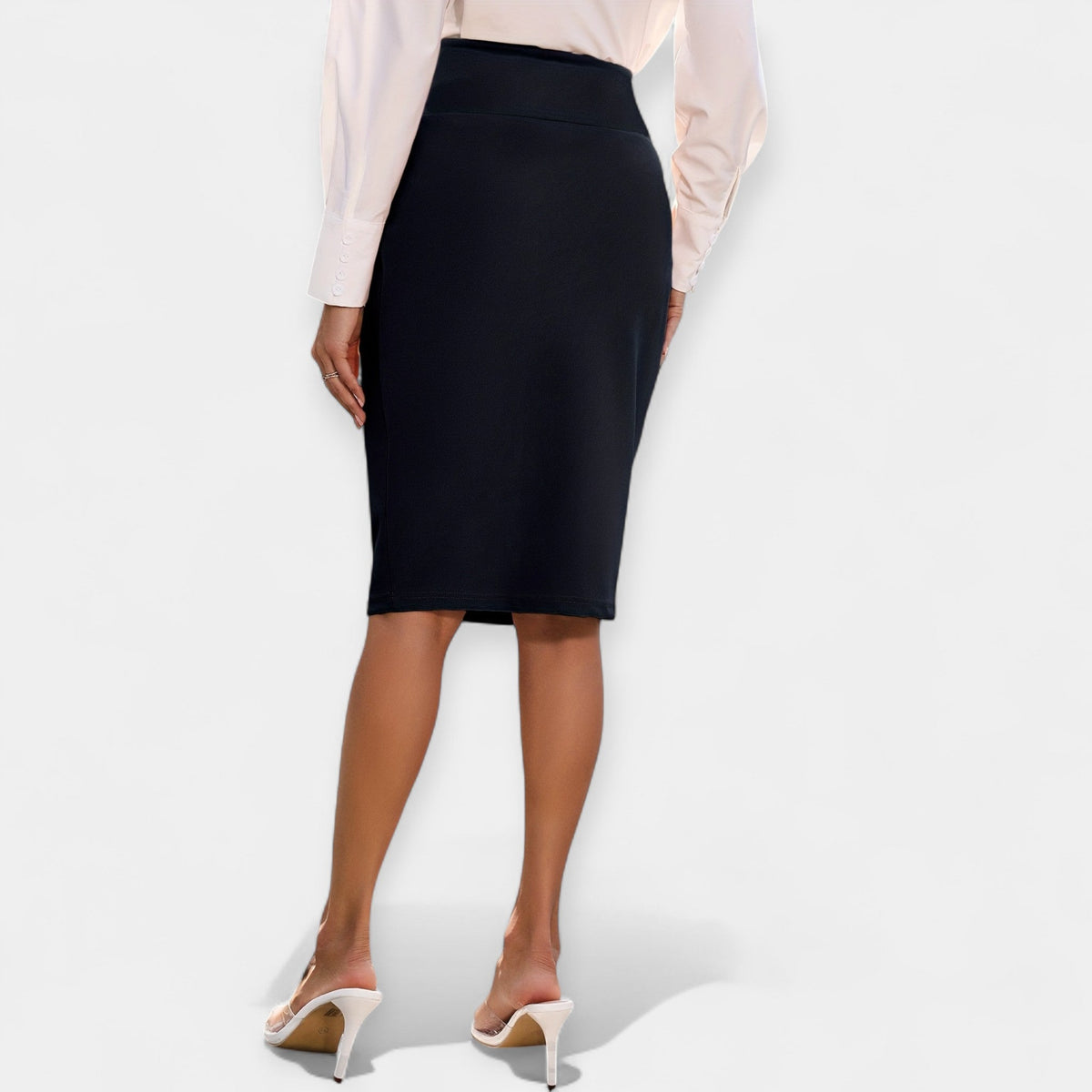 Elegante Gonna Midi a Vita Alta - Stile e Comfort per Ogni Occasione!