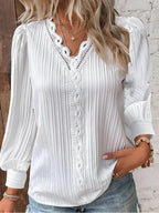 RENATA™ | Classico Top Plissettato Elegante
