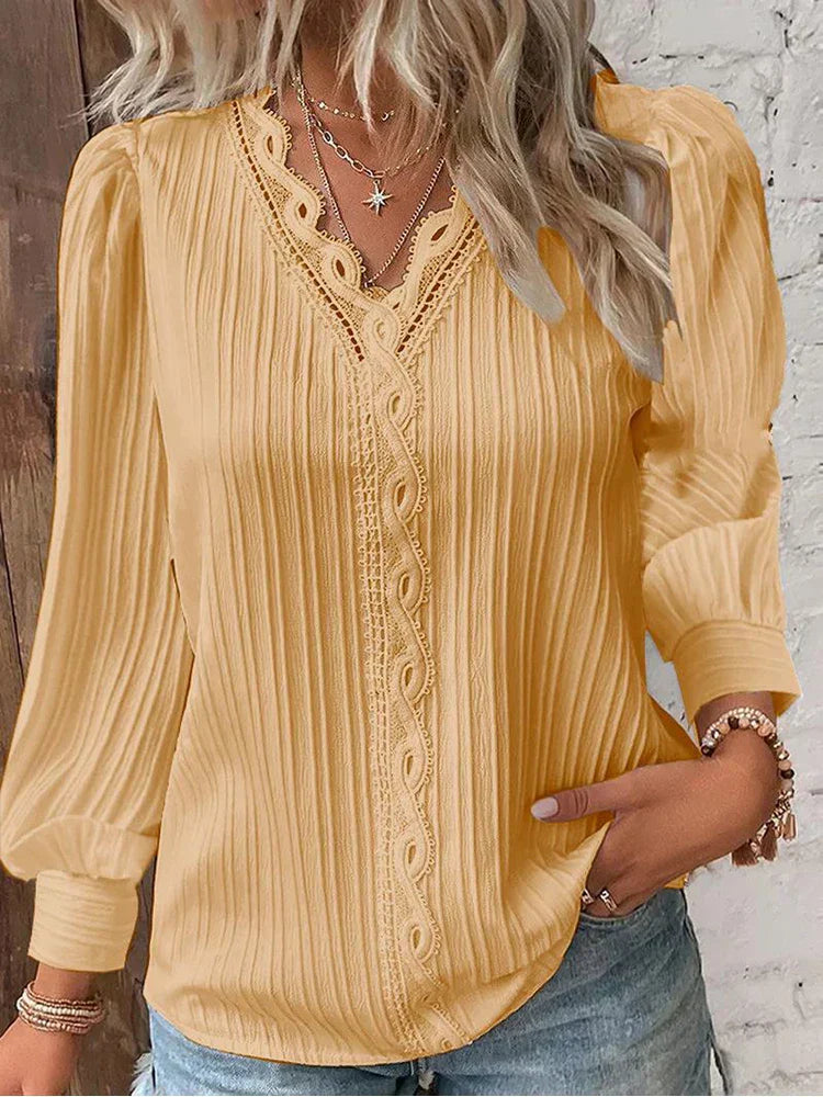 RENATA™ | Classico Top Plissettato Elegante