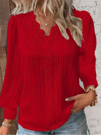 RENATA™ | Classico Top Plissettato Elegante