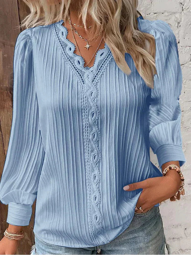 RENATA™ | Classico Top Plissettato Elegante