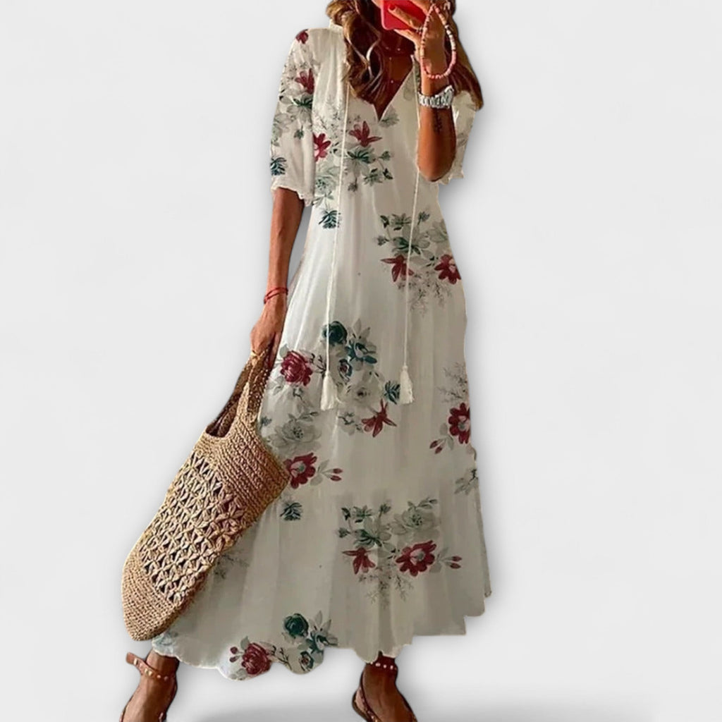 Anna — Abito Estivo Bohemien con Silhouette Leggera e Chic