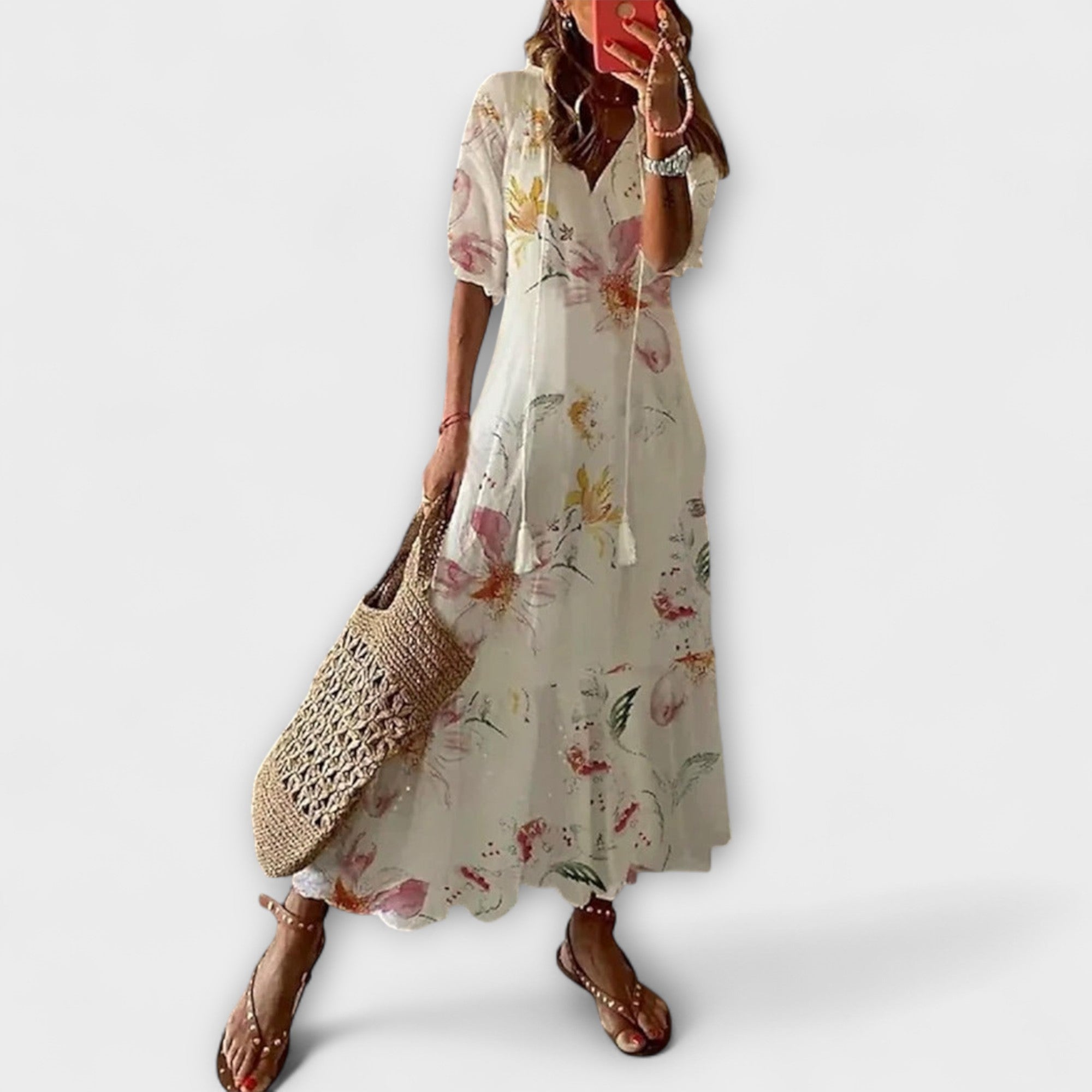 Anna — Abito Estivo Bohemien con Silhouette Leggera e Chic