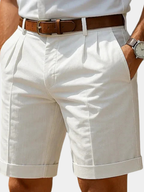 MARCO & BIANCA MILANO | Pantaloni Corti Estivi Plissettati per Uomo - Stile e Comfort