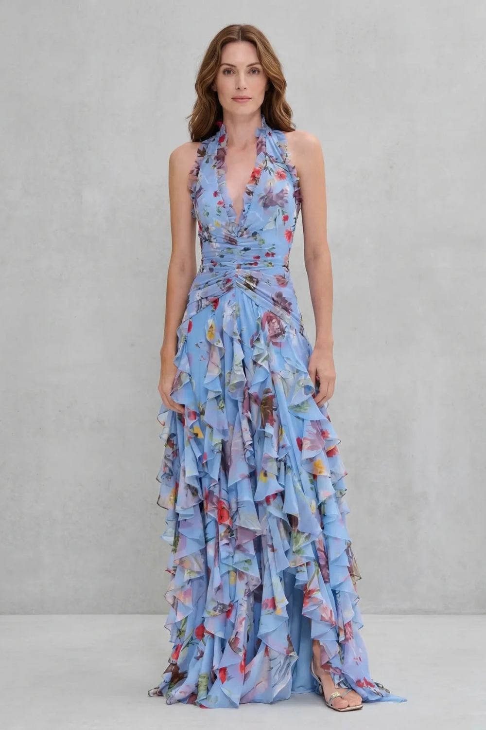 Bella | Vestito Lungo Elegante con Collo Halter - Stile e Comfort per Ogni Occasione!