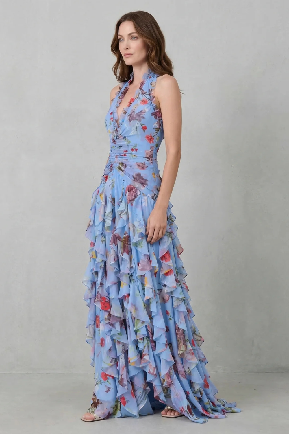 Bella | Vestito Lungo Elegante con Collo Halter - Stile e Comfort per Ogni Occasione!