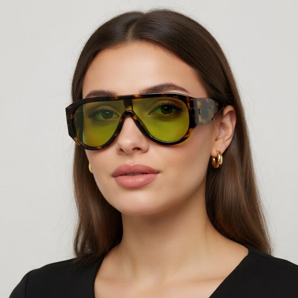 CAPRI | Occhiali da Sole Pilota Oversize - Stile e Protezione per il Tuo Look!