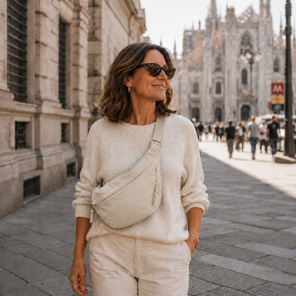 ROSSANA™ | Elegante Borsa a Spalla Beige per Ogni Occasione