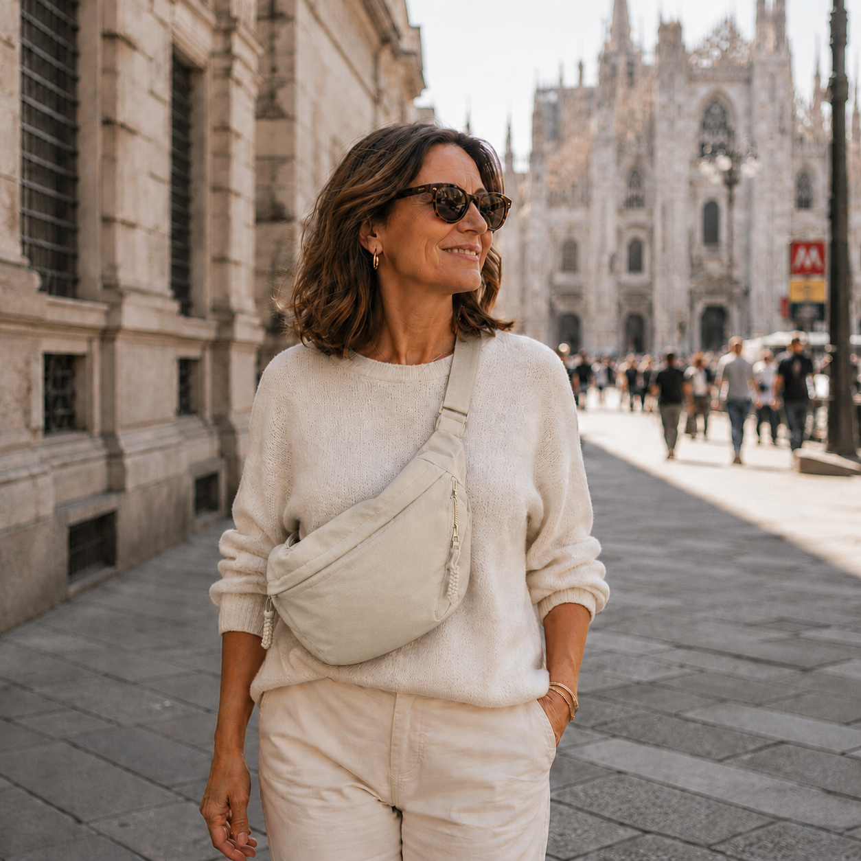 ROSSANA™ | Elegante Borsa a Spalla Beige per Ogni Occasione