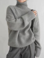 MIA™ | MAGLIONE IN CASHMERE A COLLO ALTO - Eleganza e Comfort