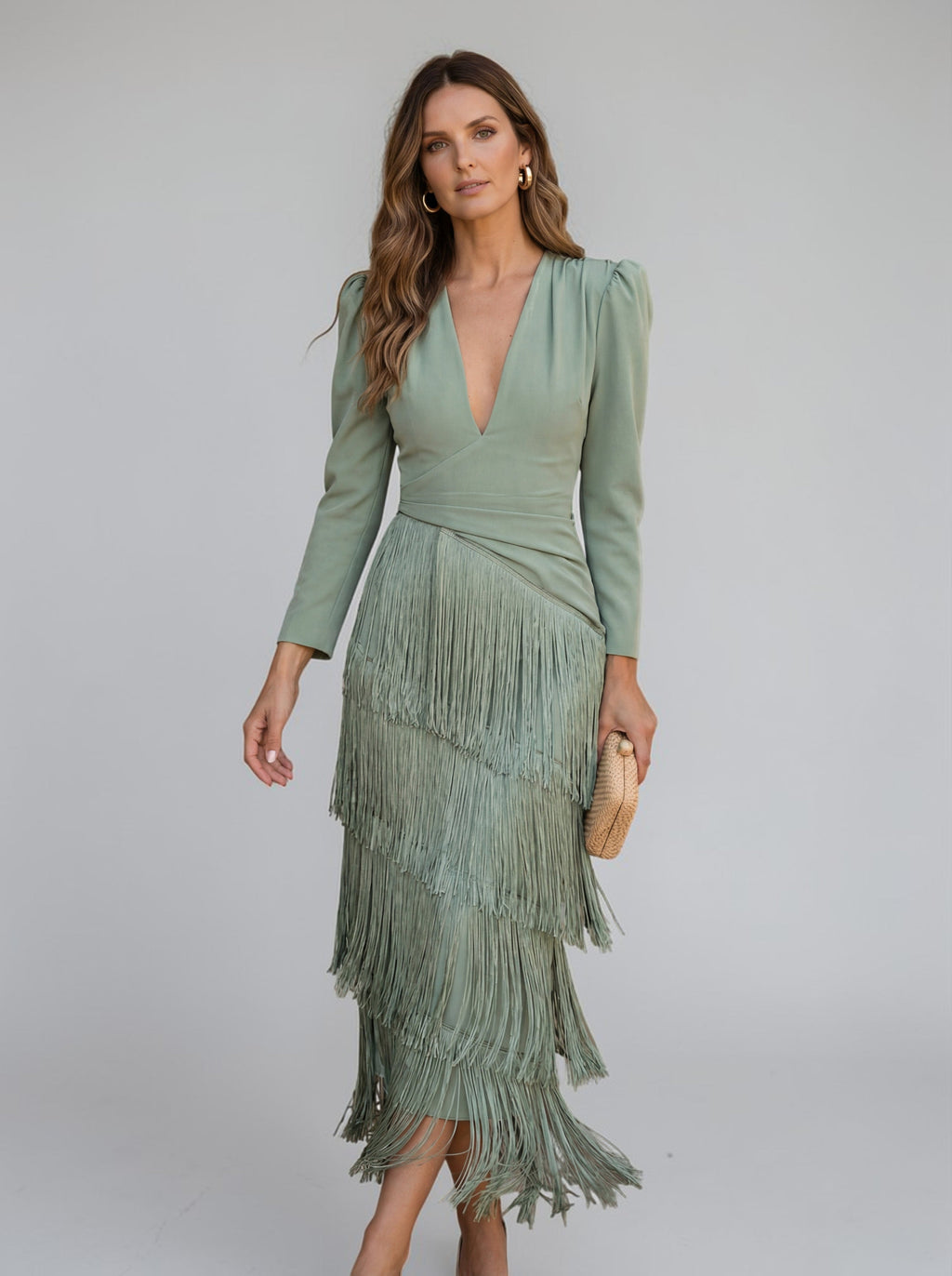 Sofia | Abito Elegante con Frange - Stile e Raffinatezza per Ogni Occasione!