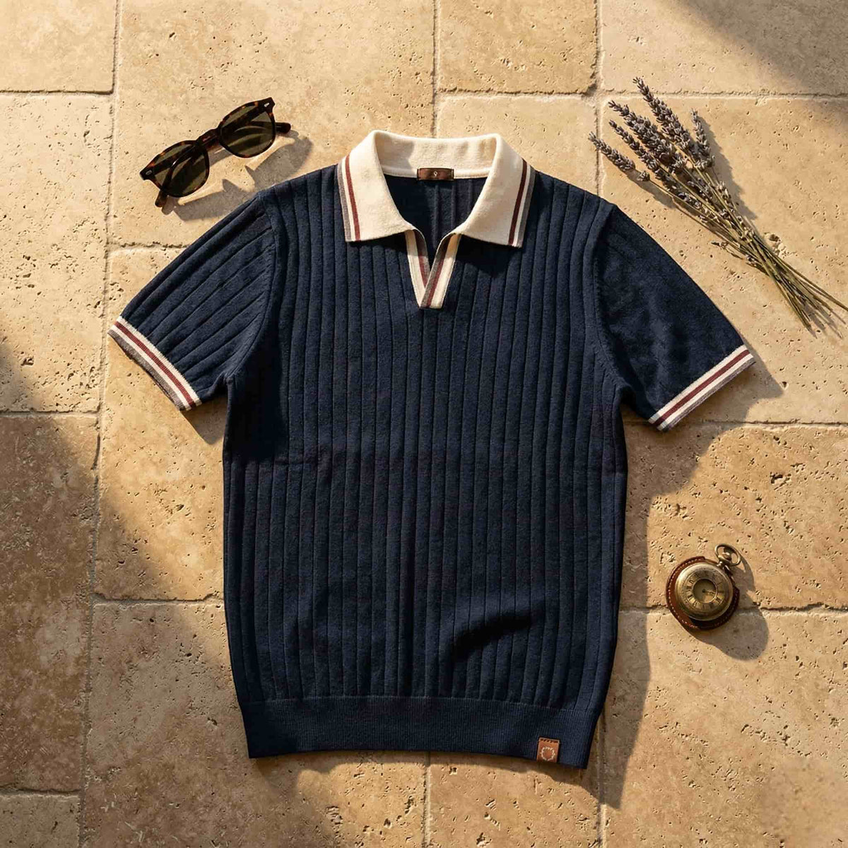 LUCA | Polo Elegante con Collo a Contrasto - Stile Unico per Ogni Occasione!