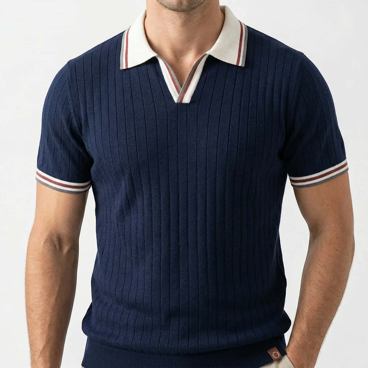 LUCA | Polo Elegante con Collo a Contrasto - Stile Unico per Ogni Occasione!
