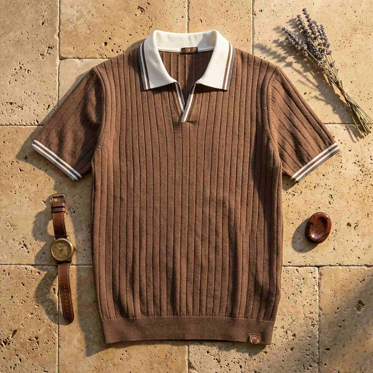 LUCA | Polo Elegante con Collo a Contrasto - Stile Unico per Ogni Occasione!