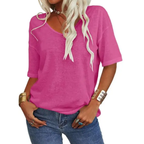 KATIE™ | T-shirt Essenziale Relaxed con Scollo a V