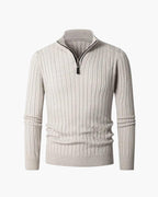 ZERMATT Maglione Mezza Zip Collo Alto - Stile e Comfort per l'Inverno