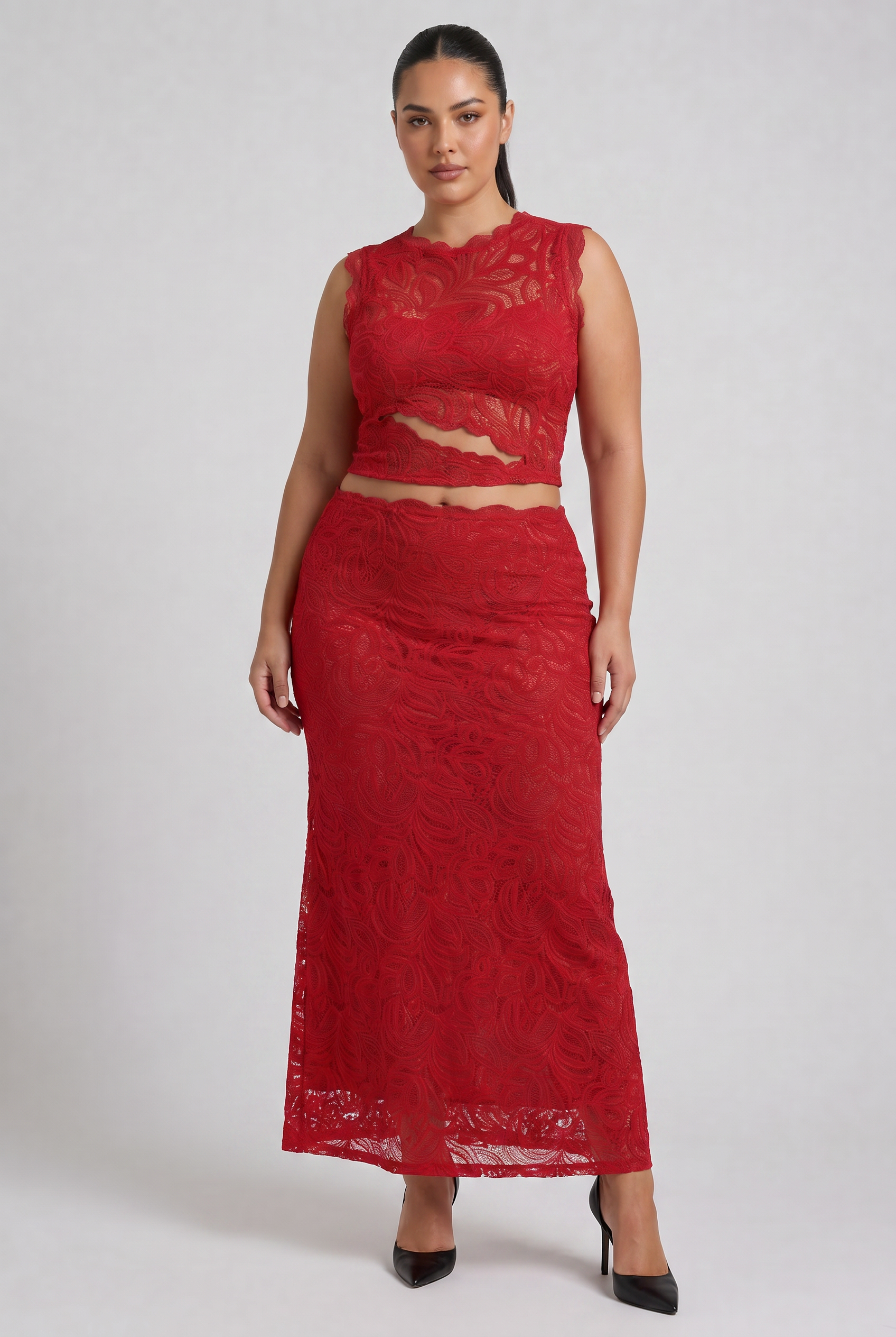 ORIETTA™ | Completo Rosso Marisol per Donna - Eleganza e Stile