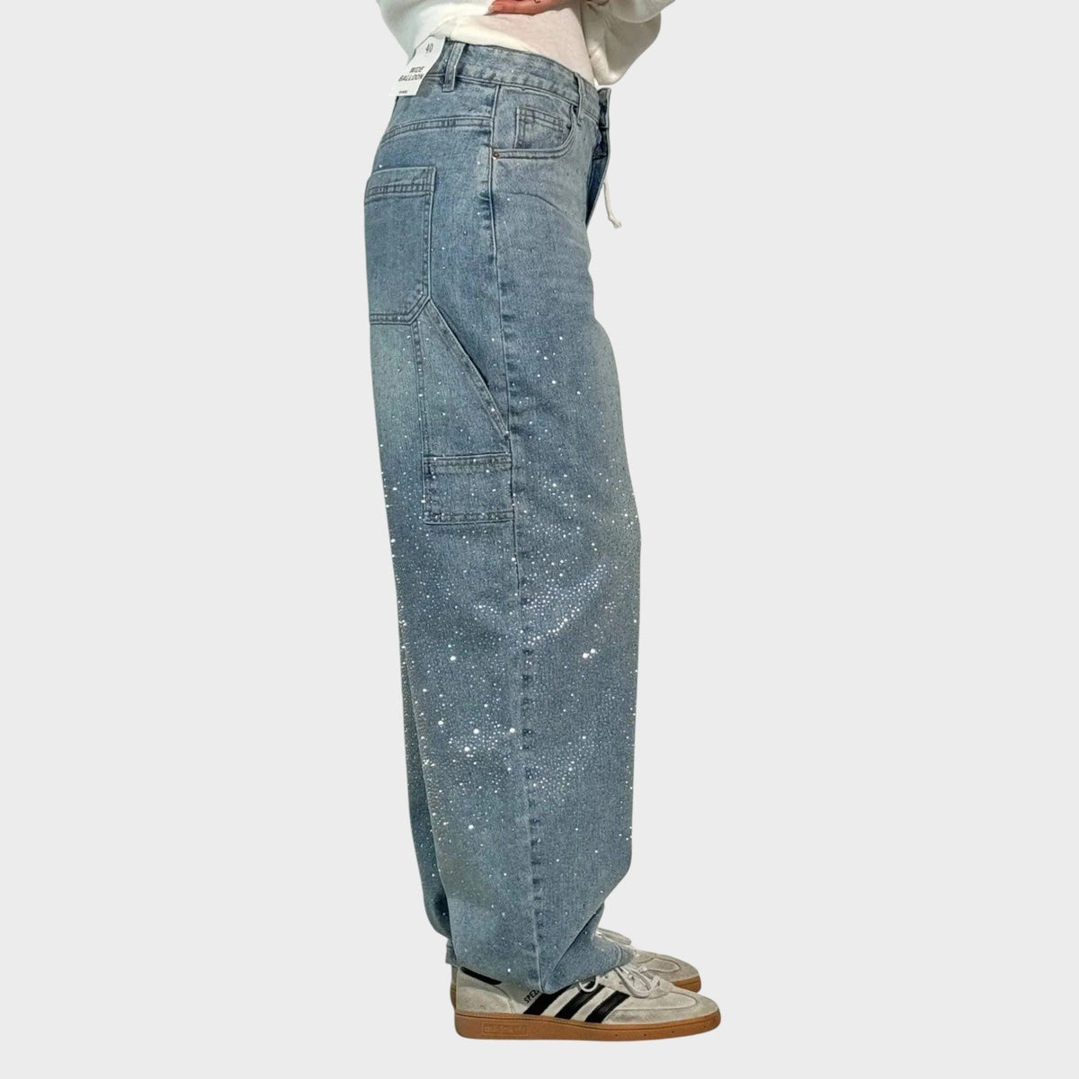 Valéria - Pantaloni Denim Oversize: Stile e Comfort in Ogni Occasione!