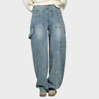 Valéria - Pantaloni Denim Oversize: Stile e Comfort in Ogni Occasione!