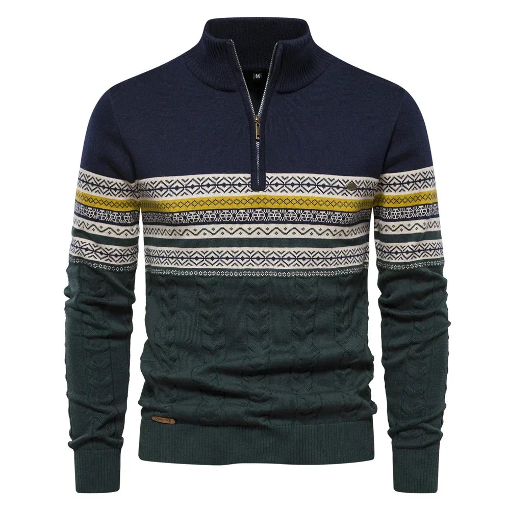 Constantino - Maglione Elegante in Mistura di Maglia per un Stile Unico