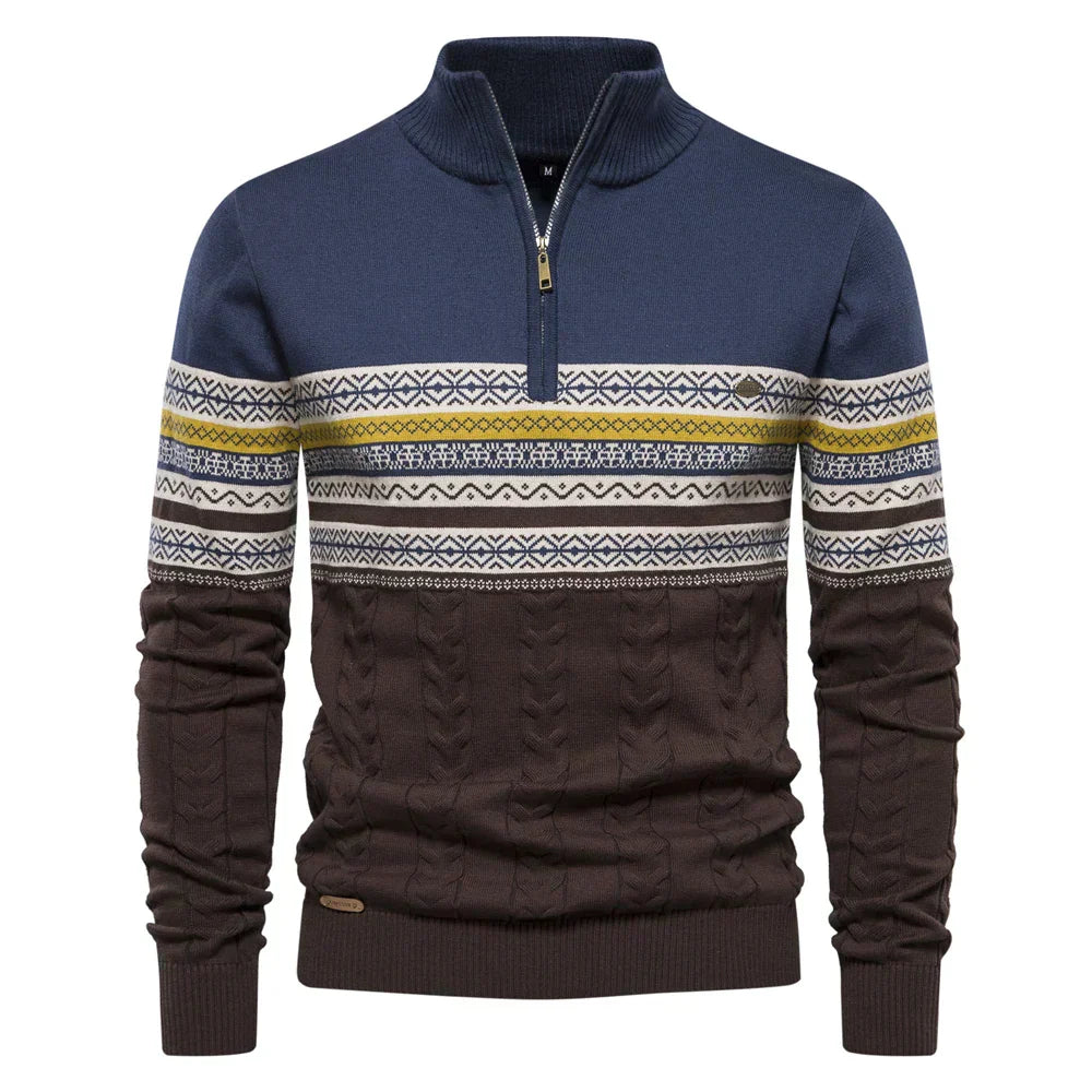 Constantino - Maglione Elegante in Mistura di Maglia per un Stile Unico