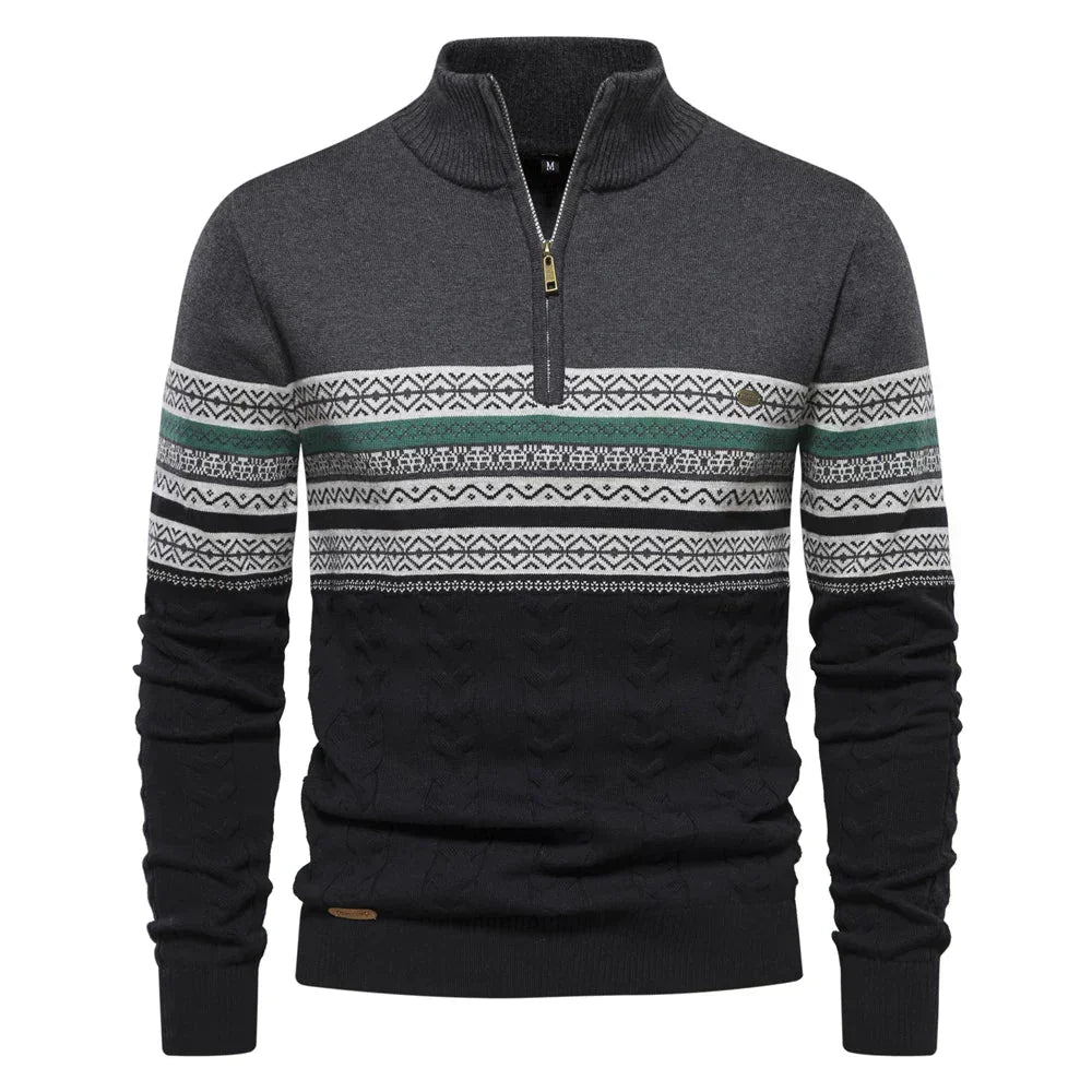 Constantino - Maglione Elegante in Mistura di Maglia per un Stile Unico
