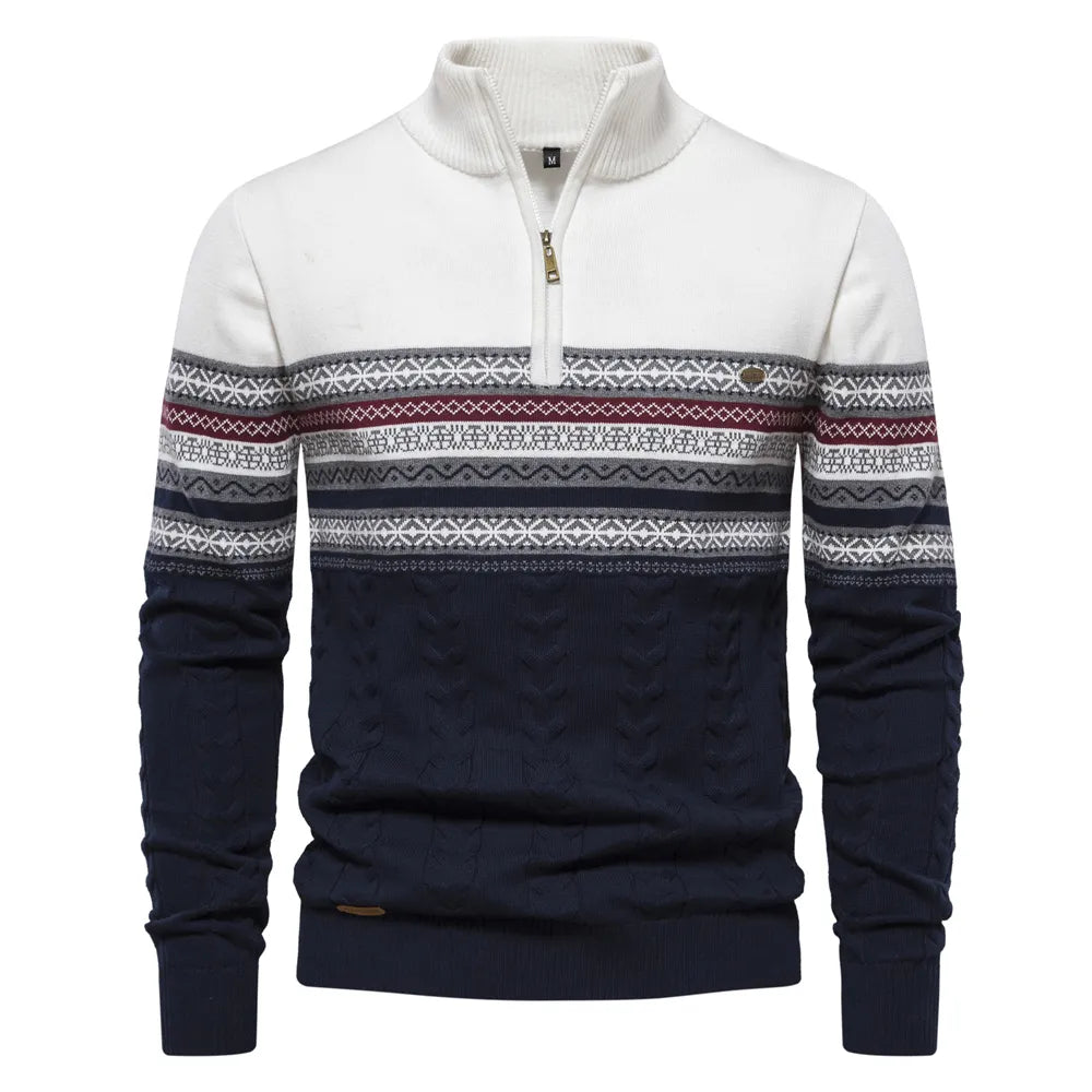 Constantino - Maglione Elegante in Mistura di Maglia per un Stile Unico