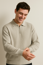 Francisco - Polo Elegante con Collo Zip Regolabile per Stile e Comfort