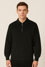 Francisco - Polo Elegante con Collo Zip Regolabile per Stile e Comfort