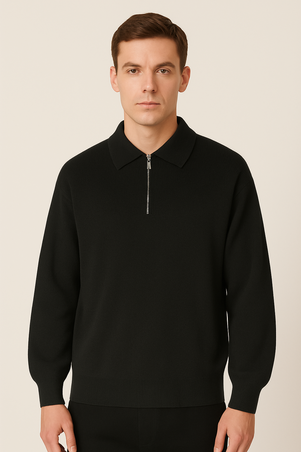 Francisco - Polo Elegante con Collo Zip Regolabile per Stile e Comfort