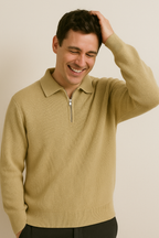 Francisco - Polo Elegante con Collo Zip Regolabile per Stile e Comfort