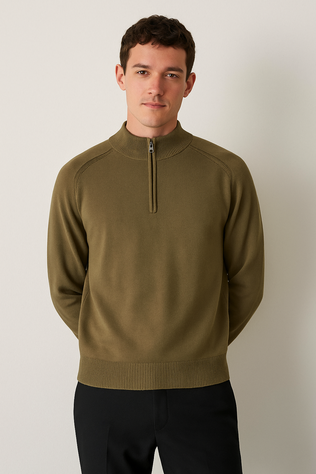 Pullover in Maglia Mezzo Zip: Stile e Comfort per Ogni Occasione!