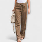 Lorena - Pantaloni Leggeri in Lino: Comfort Elegante per l'Estate!