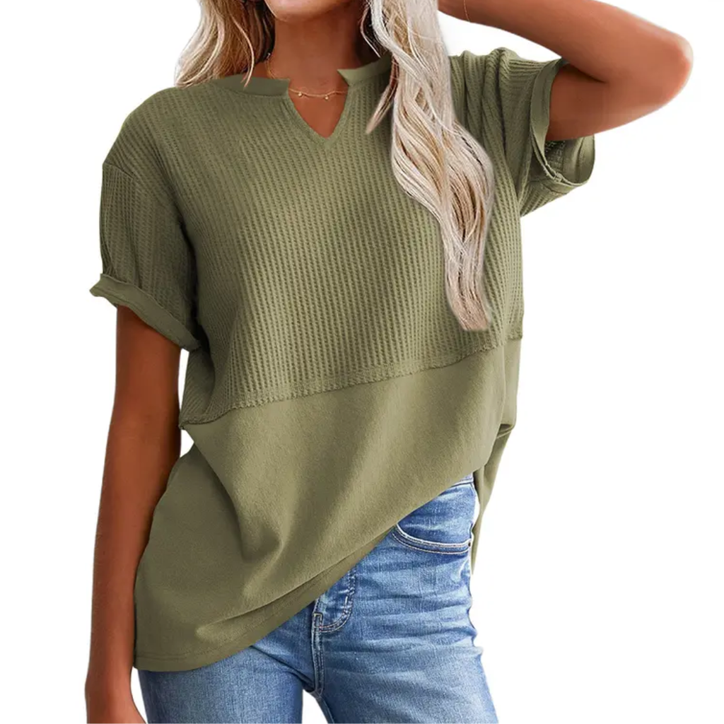 GRACIE™ | Comodo maglione in viscosa a righe