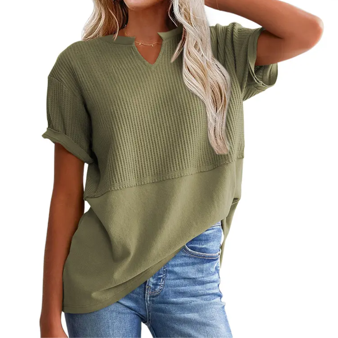 GRACIE™ | Comodo maglione in viscosa a righe