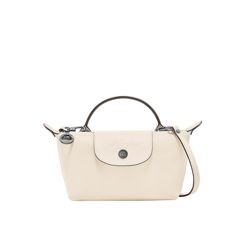 Mini Borsa a Mano in Pelle – Bianco