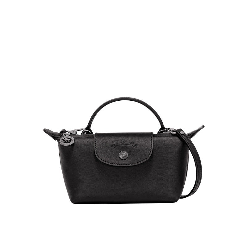 Mini Borsa a Mano in Pelle – Nero