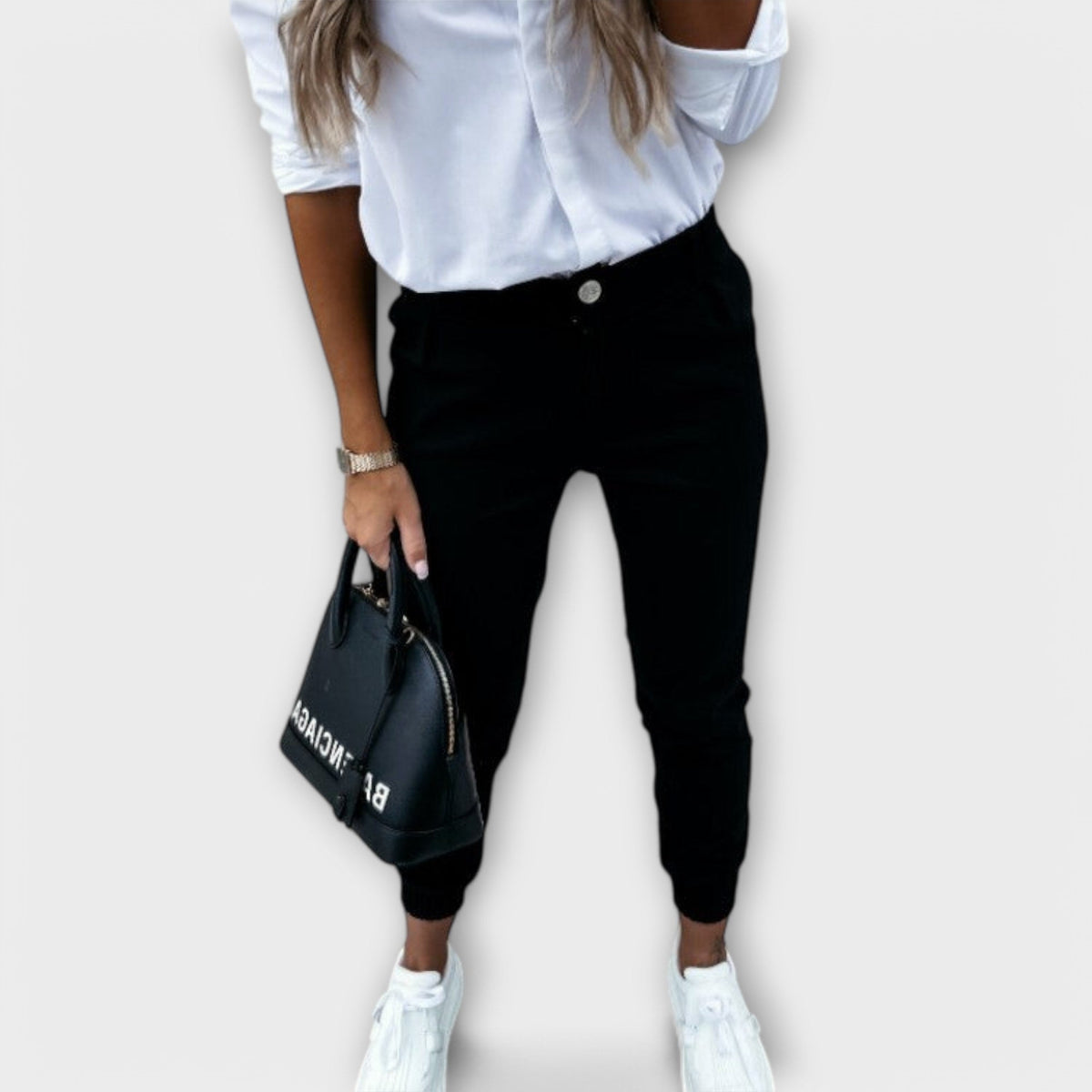 Melânia - Pantaloni Elasticizzati alla Moda per Comfort e Stile