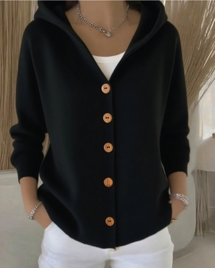 Rocío | Giacca leggera in maglia con cappuccio