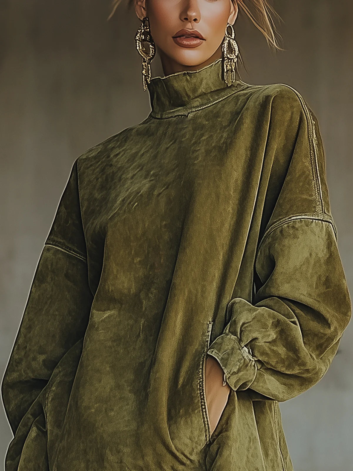 Sheri | Abito Comodo in Suede con Frange - Stile e Comfort per Ogni Occasione!
